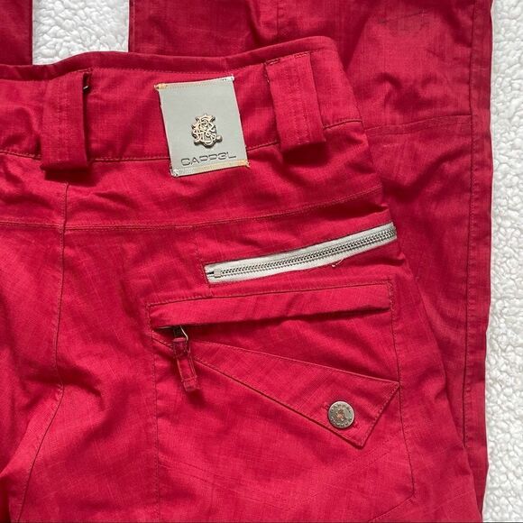 𝅺CAPPEL Calling Snowboard Ski Snowshot Winter Snowpants Red Pants - Picture 7 of 13